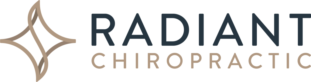 Radiant Chiropractic logo with gold star mark, Colleyville TX